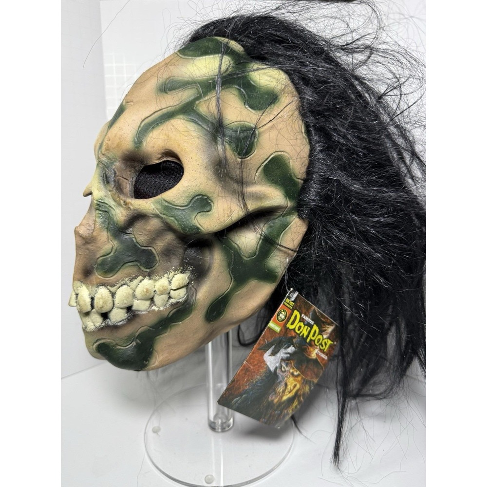 VTG 2004 Don Studios Camo Zombie Monster Mask Halloween Adult Costume Piece
